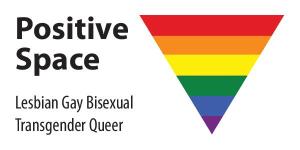 Positive Space, Lesbian, Gay, Bisexual, Transgender, Queer, Rainbow triangle